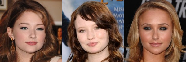 Слева направо: Хали Беннетт, Эмили Браунинг, Хaйден Панеттьер. Если не перепутал.