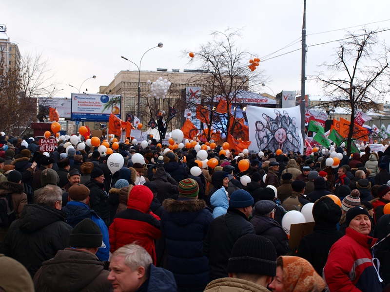 Митинг за честные выборы Проспект Сахарова 24.12.2011