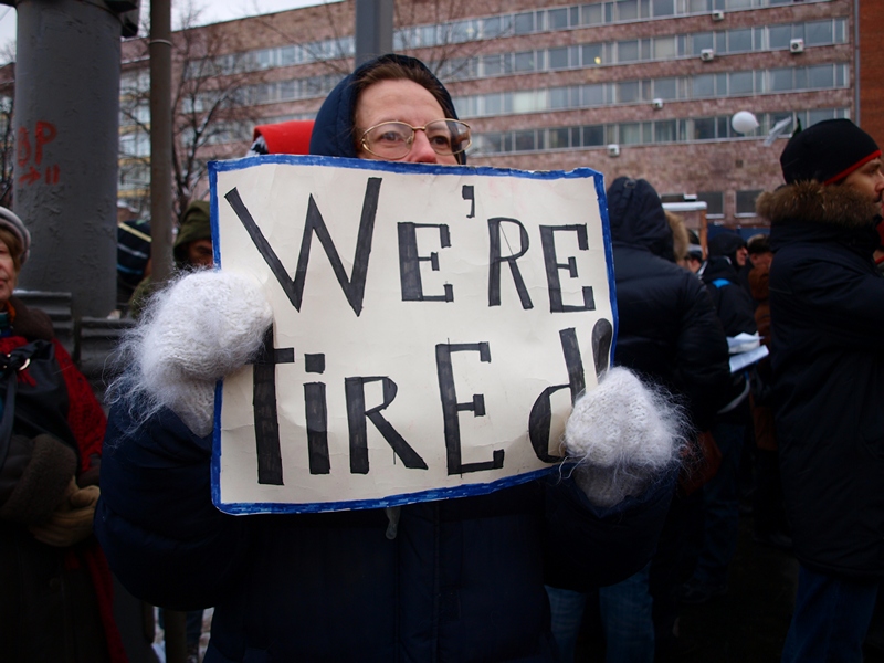 Митинг за честные выборы Проспект Сахарова 24.12.2011