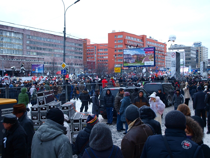 Митинг за честные выборы Проспект Сахарова 24.12.2011