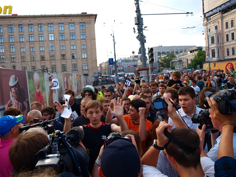 Триумфальная площадь, 31 июля 2011-го года