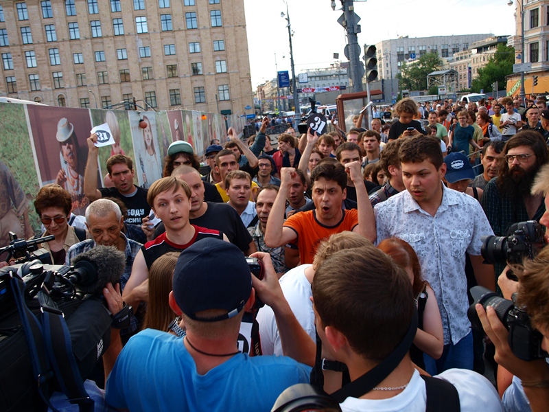 Триумфальная площадь, 31 июля 2011-го года