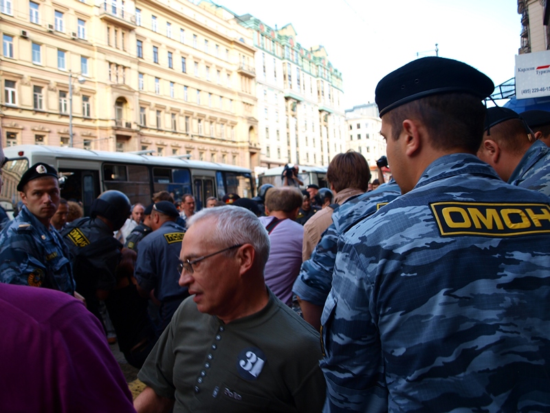 Триумфальная площадь, 31 июля 2011-го года